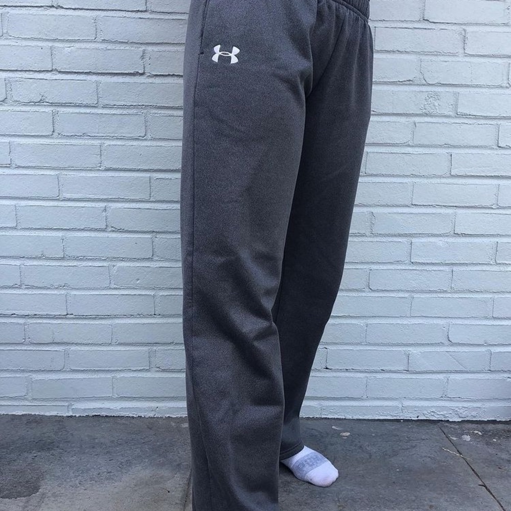 Gray Under Armour sweatpants